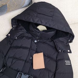 23ss inverno ao ar livre lazer esportes mulheres jaqueta pato branco à prova de vento parker longo colar de couro boné quente pele de lobo real elegante clássico aventura parkas