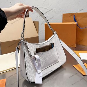 23SS Women Luxurys diseñadores Bocket Shoulder Bolsas de cuero genuino Bolsas de compras de la axila