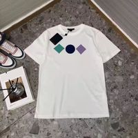 23SS Femmes T-shirts Lettres imprimées avec des t-shirts de motif coloré pour lady Slim Style Cônes Summer Tshirts respirants 6 Options 95T3