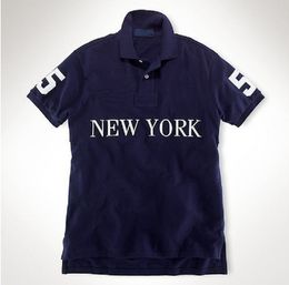 23SSCity hommes chemise debout décontracté mode ajustement à manches courtes broderie T-shirt S-5XL commerce extérieur robe d'été