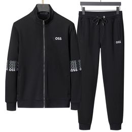 23ssMen Sportswear Set Marque MensLuxury Mode Lettre Survêtement Sporting Fitness Vêtements Deux Pièces À Capuche À Manches Longues Veste + Pantalon Casual Survêtement Pour Hommes