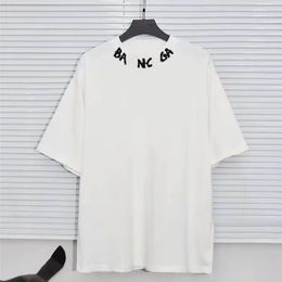 23SSS Mens T-shirt Designer Shirt T-shirt Luxe Pure katoen GB Letter Afdrukken Holiday Casual paar's dezelfde kleding S-5XL