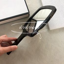 23x13cm Collection Boutique Makeup Mirror Vintage Acrylique Circle Handle Mirror Fashion Cosmetics Tools C Cadeau Box236J