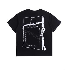 24-2 Mode Luxurys Offes Vêtements T-shirt pour hommes et femmes T-shirts en vrac Tops Homme Casual Street Graffiti Shirt Blanc Sweatshirtoff T-shirts Offs Tops BTDF