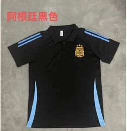 24 25 Argentinië voetbal poloshirt jerseys messis mac allister dybala di maria martinez de paul mannen polo shirts voetbal t shirt speciale versie