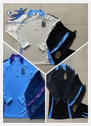 24 25 Argentine Soccer Tracksuits Badge Brodery Football Training Costume 24 Messis J.Alvarez de Paul Giroud Équipe nationale Mbappe Griezmann Kid Kit Uniforms Socks