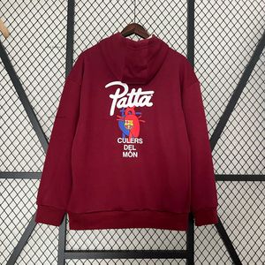 24-25 Barcelone Soccer Hoodies Patta Co Styles de marque Jerseys Mensy Man Football Jacket 2024 2025 Pullover Fan Version 196