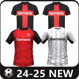 24 25 Bayer Leverkusen Soccer Jerseys Wirtz Boniface Hincapie Hofmann Tapsoba Schick Palacios Frimpong Grimaldo 2024 2025 Camisas de fútbol para hombres para hombres