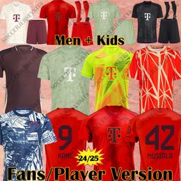24 25 Bayern München Jersey FC Bayern Trikot 2024 2025 Maillot -kits Camiseta Futbol Bayern Munchen voetbaltruiens Mannen Kids Player Kane Musiala Muller Sane voetbalkit