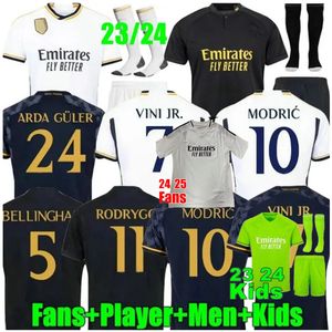 24 25 Maillots de football BELLINGHAM VINI JR MODRIC MBAPPE Maillot de football RODRYGO CAMAVINGA Real Madrid Maillot de football Arda GuLer Away Fans Player Version Troisième Hommes Enfants