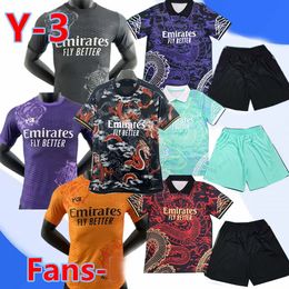 24 25 Bellingham Vini Jr Dragon Soccer Jerseys Mbappe Tchouameni Y-3 Football Shirt Real Madrids Camavinga Rodrygo Modric Camisetas Kid Kit Kit Uniforms Fans Joueur