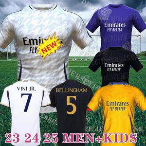 24 25 maillots de football BELLINGHAM VINI JR MBAPPE Tchouameni 2024 maillot de football Real Madrids CAMAVINGA Rodrygo MODRIC Camisetas hommes enfants kit uniformes fans joueur