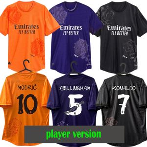 24 25 Bellingham Vini Jr Jerseys de fútbol Mbappe Tchouameni 2023 2024 Camisa de fútbol Real Madrids Camaviava Rodrygo Modric Camisetas Uniforms Player Versiony3