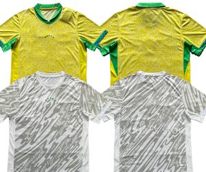 24-25 Brazilië Brasil voetbalshirts aangepast Thaise kwaliteit shirts aangepaste pele vini jr l.paqueta neres g.Jesus Dani Aes Casemiro Alisson