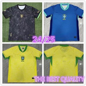 24 25 BRAZILIË voetbalshirts RICHARLISON PAQUETA PELE VINICIUS voetbalshirt maillots MARQUINHOS VINI JR ANTONY SILVA DANI ALVES 2024 2025 brasil futbol man shirt