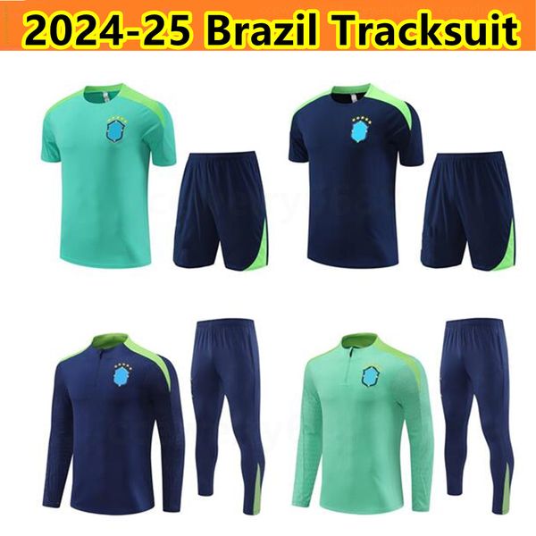 24 25 Brésil Tracksuit Futbol Chandal G.Jesus Coutinho Brasil Camiseta de Futbol Richarlison 2024 2025 Brésil Kirt de football
