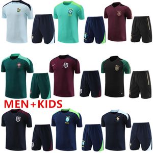 Duitsland 24/25 Brazilië Tracksuit voetbaltruien G.JESUS COUTINHO 2024 2025 Engeland Camiseta de futbol Richarlison voetbalhirt Maillot Kids Kit Trainingspak