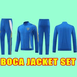24 25 CA Boca Juniors Maradona Tevez Jacket Set Cavani Men Kit Alexis de Rossi 2024 Carlitos Camiseta Futbol Football 2025 TRACHE