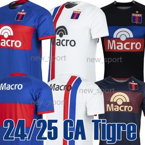 24 25 CA Tigre Soccer Jerseys Fans Version Juan Cruz Esquivel Ezequiel Forclaz Gonzalo Flores 2024 2025 Home Men S-2xl Football Shirts