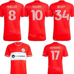 24 25 Chicago Soccer Fire 7 Maren Haile-Selassie Jerseys 17 Brian Gutierrez 23 Kellyn Acosta 21 Fabian Herbers 9 Hugo Cuypers 10 Xherdan Shaqiri voetbalshirttenues