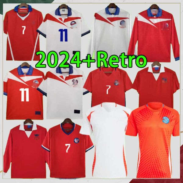 24/25 Camisetas de fútbol de Chile 1982 1998 2014 Retro Local Visitante Camisetas de fútbol vintage 98 14 16 17 23 Uniformes M.GONZALEZ PIZARRO ZAMORANO VIDAL ALEXIS SALAS Camiseta de fútbol