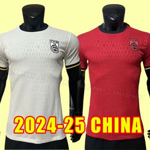 24 25 China Black National Football Team voetbalshirts mannen Korte mouw volwassen shirts weg Dragon Maillot de Futol Camesita uniformen maat S-XXL Player-versie