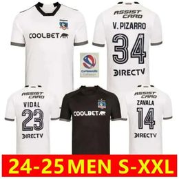 24/25 ColocOLO Voetbalshirts Vidal Gil Zavala Palacios Falcon Opazo Parra Pavez V D Pizarro 2024 2025 Thuis Uitvoetbalshirt