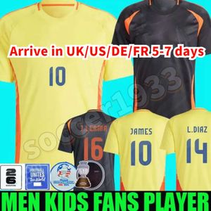 24 25 Colombia James voetbal jerseys Kids Kit Columbia Nationaal Team voetbalshirt Home Away Set Camisetas 2024 Copa America D.Valoyes Arango C. Chucho Cuadrado