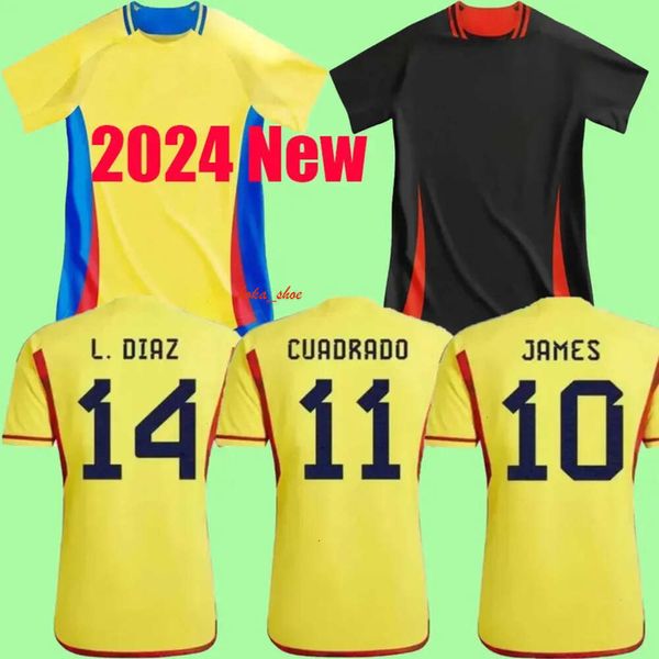 24/25 Colombie JAMES Soccer Jerseys Kids Kit 2025 Columbia National Team Football Shirt Home Away Set Camisetas 2024 Copa America D.VALOYES ARANGO C. CHUCHO