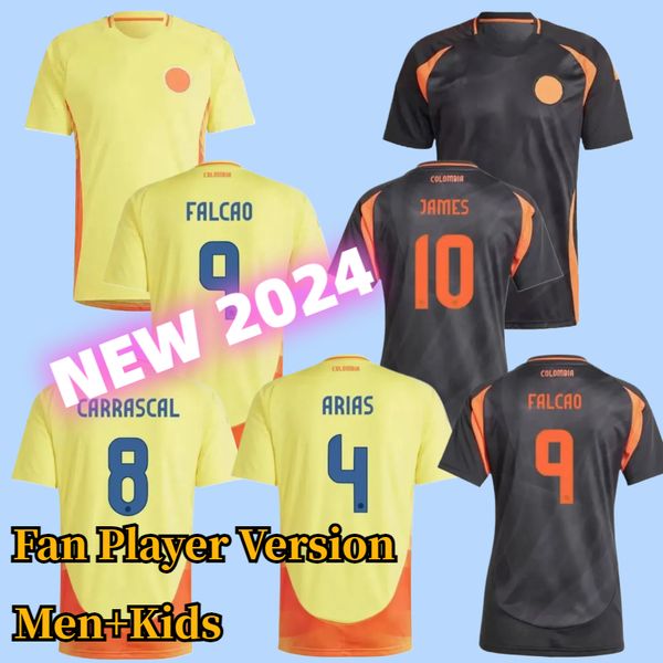 24 25 Maillots de football de Colombie Kit pour enfants 2025 Maillot de football de l'équipe nationale de Colombie Ensemble à domicile Camisetas 2024 Copa America D.VALOYES ARANGO C. CHUCHO CUADRADO