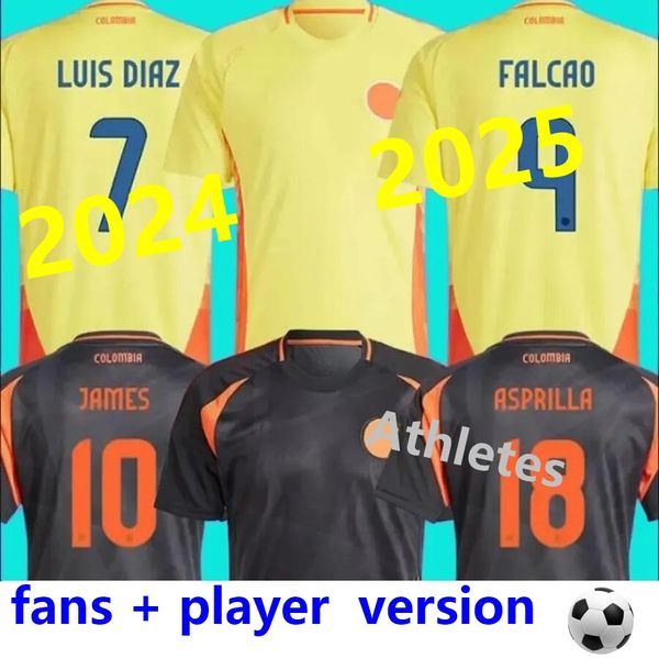 24 25 ensemble enfant maillot de football colombien C. CHUCHO CUADRADO maillot de football homme domicile et extérieur Copa America D.VALOYES ARANGO28.