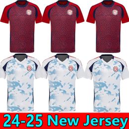 24 25 Costa Rica Soccer Jerseys Team National Contreras Campbell Bennette Tejeda Venegas Ruiz Aguilera Salas 25 24 Football Shirt 2024 Home Away Red White Men Kids Kit Kit