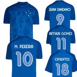 24-25 Cruzeiro maison maillots de football de qualité thaïlandaise personnalisés 9 JUAN DINENNO 10 M.PEREIRA 11 ARTHUR GOMES 18 CIFUENTES gros kingcaps sports gros dhgate