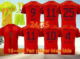 24 25 de Ligt Kane 9 voetballen Jerseys Musiala Sane Bayern Eerste München Deenke Franz Gnabry Coman Dier Kimmich voetbalshirt Special 2024 Away Kids Uniformen Minjae Minjae