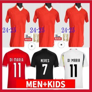 24 25 DI MARIA RAFA NIEUWE BENFICAS SOCCER JERSEYS PETAR MUSA FREDRIK AURSNES DAVID NERES Antonio Silva Alex Ander Orkun Kokcu 2025 Tengstedt 2024 Kids Football Shirts