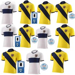 24/25 Equateur nouveau blanc jaunâtre ESTUPINAN PLATA maillots de football pour hommes MARTINEZ HINCAPIE D. PALACIOS M. CAICEDO domicile 3ème chemises de football