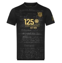 24 25 Eintracht Frankfurt Kit anniversaire 125 ans DFB POKAL FINAL Kit Maillots de football 2024 2025 RODE ACHE Maillot de football Uniforme 125ème or noir S-4XL