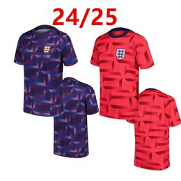 24 25 Angleterre Football Jersey Training Suit Saka Foden Bellingham Rashford Volant Grealish National Team Kane Football Jersey Set Men et Children's