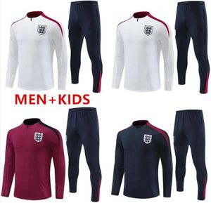 24 25 Engeland Sportswear voetbalkits Trainingskits Kane Sterling Ziyech Mont Foden SA23/24 CF Engeland Trainingskits Menand Children 'National Football Set Uniform