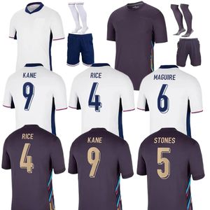 24 25 Angleterre Bellingham Soccer Jerseys 150 ans 23 24 25 Équipe nationale Toone Football Shirt White Bright Kane Sterling Rashford Sancho Grelish Men Kids Kit