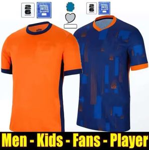 24 25 Coupe d'Europe Pays-Bas MEMPHIS Coupe d'Europe 23 24 Holland Club Jersey JONG VIRGIL DUMFRIES BERGVIJN Chemise 2024 KLAASSEN BLIND DE LIGT Hommes Enfants Kit Maillot de Football