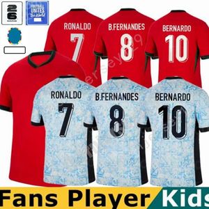 24 25 Euro Cup Portuguesa Portugal Voetbalshirts RUBEN RONALDO Portugieser 2024 2025 Portugees voetbalshirt Heren Kinderkit Sets Team Portugals Tops