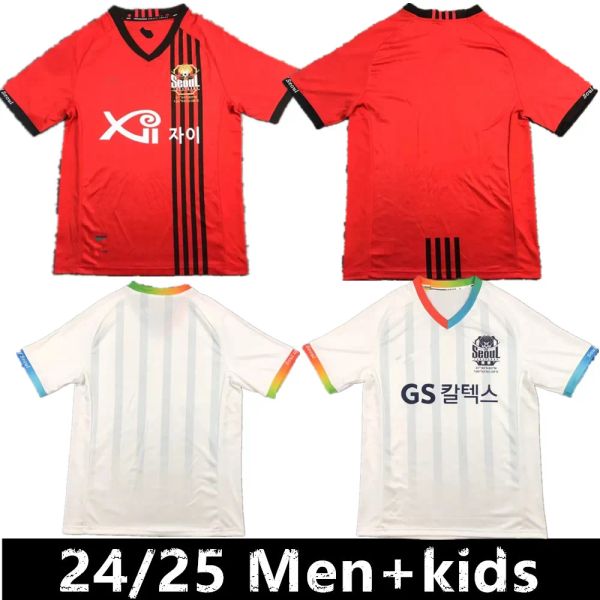 24-25 FC Séoul Jerseys Home Away GK Gardien de but K League Japon Mens Man Football Uniformes personnalisés T-shirt T-shirt 2024 2025 Version Fan