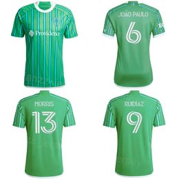 24-25 FC Soccer Seattle Sounders 11 Albert Rusnak Jerseys 18 Obed Vargas 25 Jackson Ragen 8 Joshua Atencio 5 Nouhou Tolo 9 Raúl Ruidiaz 23 Leo Chu Kits de camiseta de fútbol