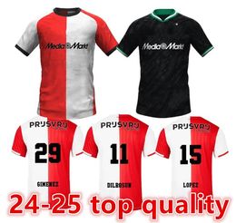 24 25 Feyenoords Kokcu Giménez Danilo 24 25 Jerseys de fútbol Home Away Tercer Trauner 22 Men Kids Football Shirt Kidman Giménez Paixao Taabouni 66