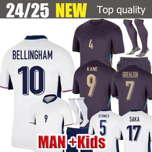 24 25 Shirt Football Bellingham Rashford Kane 2024 Euro Cup 2025 Soccer Jersey Team National Home White Away Men Kid Kit Kit Women Saka Rice Foden S-4XL