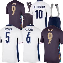 24 25 Camisa de fútbol Inglaterra Jerseys de fútbol 2024 Kit de hombres y niños Angleterre Kirby White Bright Mead Gk Kane Sterling Rashford Sancho Grealish Shaw