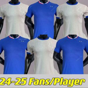 24 25 Français MBAPPE KANTE BENZEMA Soccer Jerseys 2024 Euro Cup Fans Player Version GRIEZMANN GIROUD Maillot de foot Hommes Chemise Enfants Kit Varane Dembélé Football U