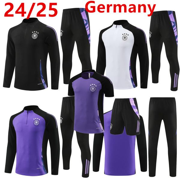 24/25 Allemagne Hummels Gnabry Football Training Uniforme Kroos Werner Draxler Reus Muller Gotze Men Football Shirts Kits Kits Jogging Suit