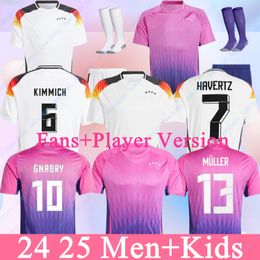 24 25 Duitsland Soccer Jerseys 2024 2025 European Cup Hummels Kroos Gnabry Werner Draxler Reus Muller Gotze Men and Kids Kit Fans Player versie voetbalshirt uniform